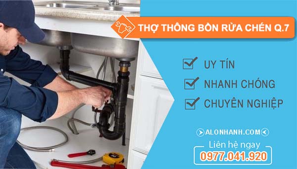 dịch vụ thợ thông bồn rửa chén quận 7