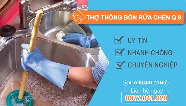 dịch vụ thợ thông bồn rửa chén quận 9