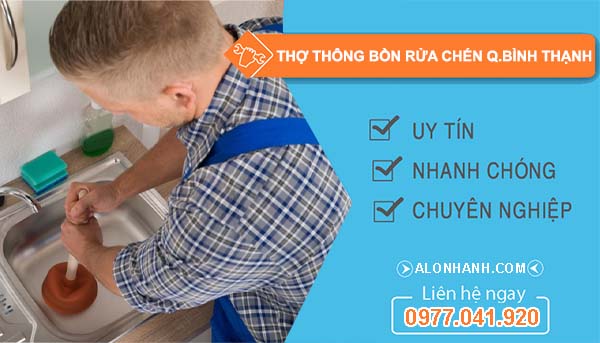 dịch vụ thợ thông bồn rửa chén quận bình thạnh