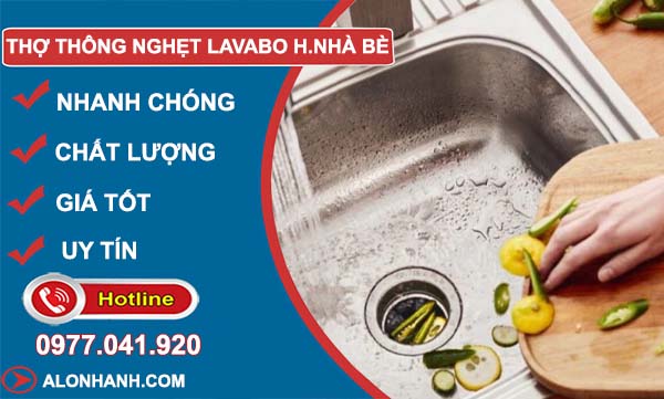 dịch vụ thợ thông nghẹt lavabo huyện nhà bè