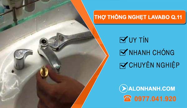 dịch vụ thợ thông nghẹt lavabo quận 11