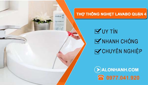 dịch vụ thợ thông nghẹt lavabo quận 4