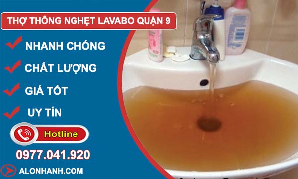 dịch vụ thợ thông nghẹt lavabo quận 9