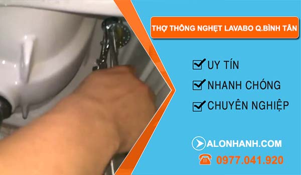 dịch vụ thợ thông nghẹt lavabo quận bình tân