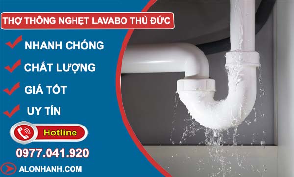 dịch vụ thợ thông nghẹt lavabo thủ đức