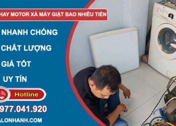 giá thay motor xả máy giặt bao nhiêu tiền