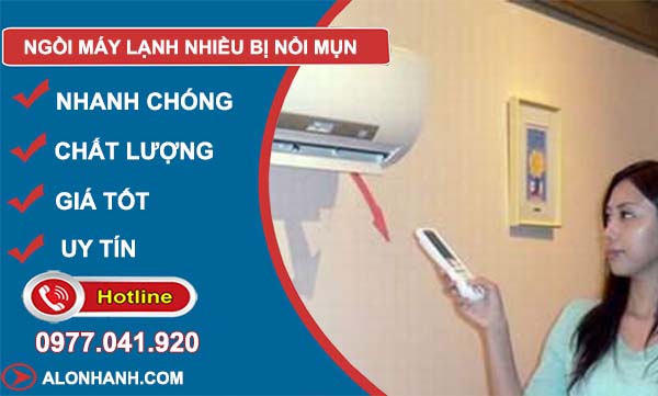 khắc phục ngồi máy lạnh nhiều bị nổi mụn