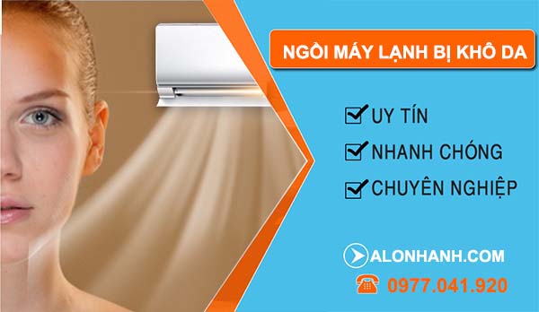 nguyên nhân ngồi máy lạnh bị khô da