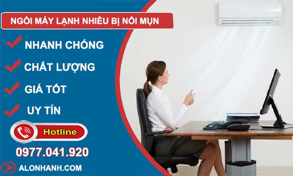 nguyên nhân ngồi máy lạnh nhiều bị nổi mụn