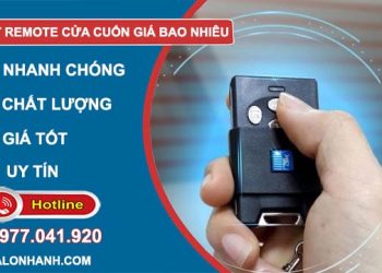 thay remote cửa cuốn giá bao nhiêu tiền