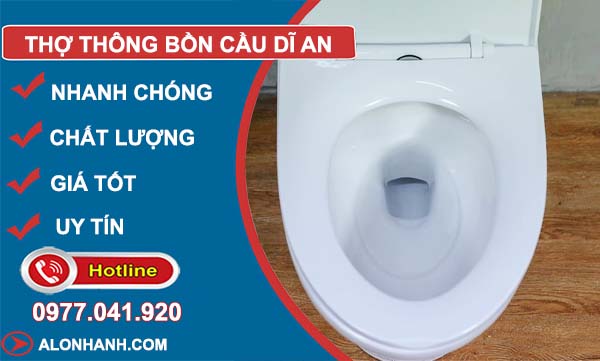 thi công thợ thông bồn cầu dĩ an