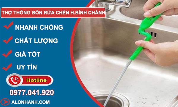 thi công thợ thông bồn rửa chén huyện bình chánh