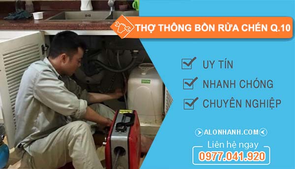 thi công thợ thông bồn rửa chén quận 10