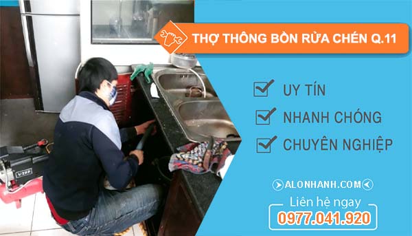 thi công thợ thông bồn rửa chén quận 11