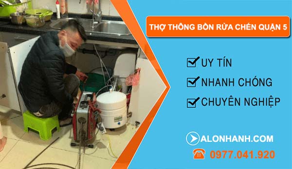 thi công thợ thông bồn rửa chén quận 5