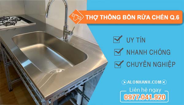 thi công thợ thông bồn rửa chén quận 6