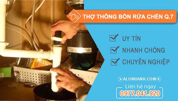 thi công thợ thông bồn rửa chén quận 7