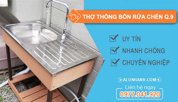 thi công thợ thông bồn rửa chén quận 9