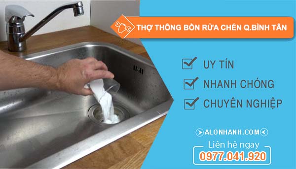thi công thợ thông bồn rửa chén quận bình tân