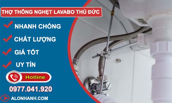 thi công thợ thông nghẹt lavabo thủ đức