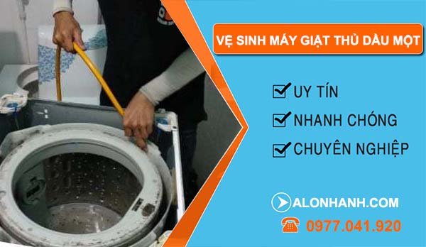 thi công vệ sinh máy giặt thủ dầu một