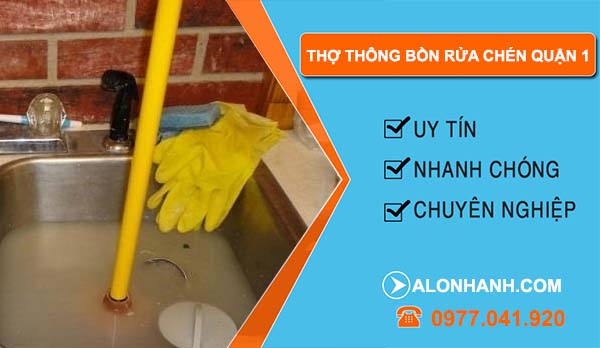 thợ thông bồn rửa chén quận 1