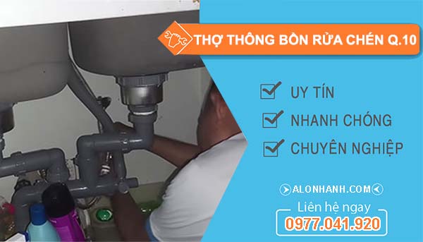 thợ thông bồn rửa chén quận 10