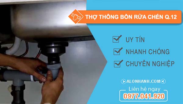 thợ thông bồn rửa chén quận 12