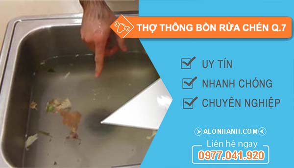 thợ thông bồn rửa chén quận 7