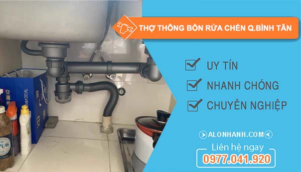 thợ thông bồn rửa chén quận bình tân