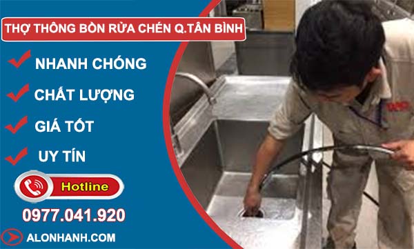 thợ thông bồn rửa chén quận tân bình