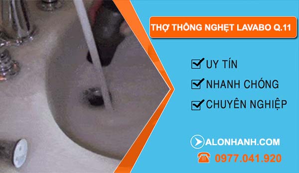 thợ thông nghẹt lavabo quận 11