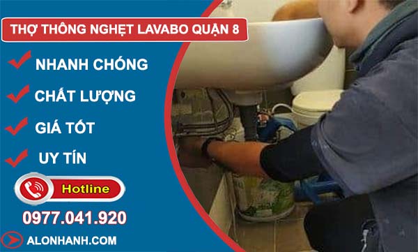 thợ thông nghẹt lavabo quận 8