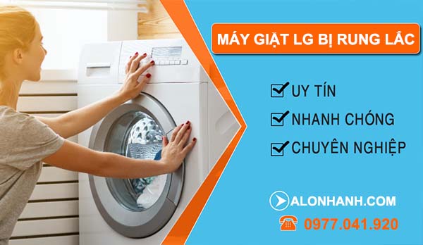 xử lý máy giặt lg bị rung lắc