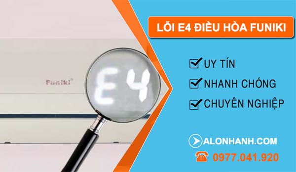 lỗi e4 điều hòa funiki