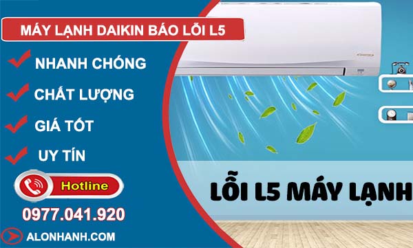 máy lạnh daikin báo lỗi L5