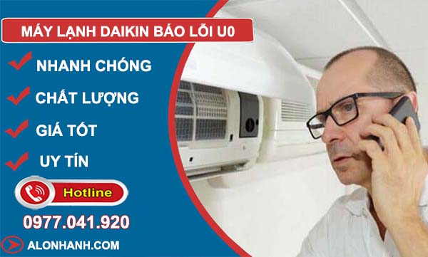máy lạnh daikin báo lỗi u0