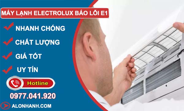 máy lạnh electrolux báo lỗi e1