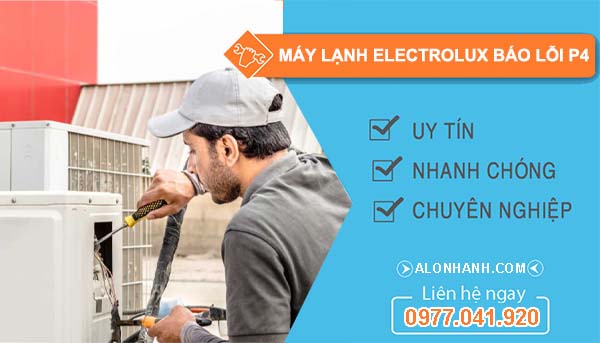 máy lạnh electrolux báo lỗi p4