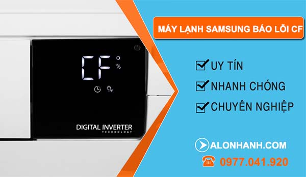 máy lạnh samsung báo lỗi cf