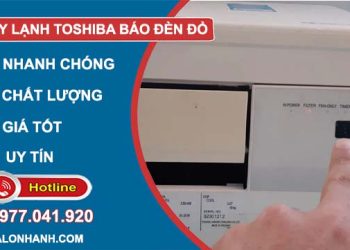 máy lạnh toshiba báo đèn đỏ