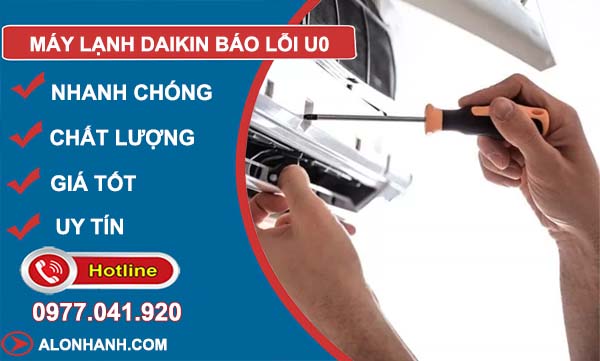 nguyên nhân máy lạnh daikin báo lỗi u0