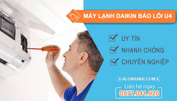 nguyên nhân máy lạnh daikin báo lỗi u4
