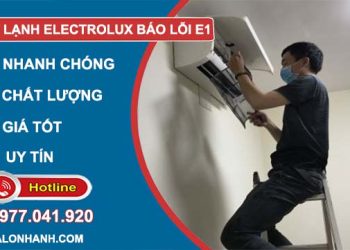 nguyên nhân máy lạnh electrolux báo lỗi e1