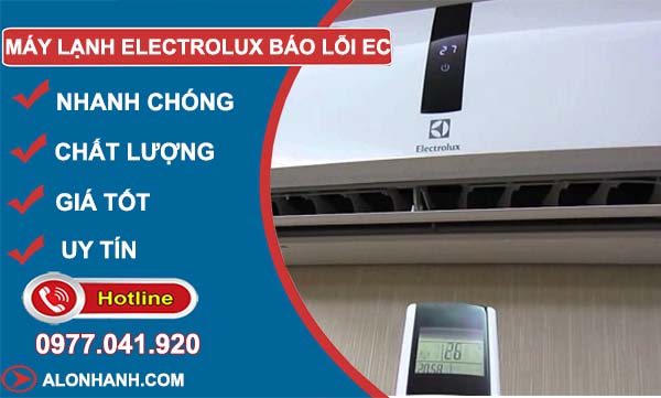 nguyên nhân máy lạnh electrolux báo lỗi ec