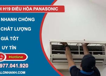 xử lý lỗi h19 điều hòa panasonic