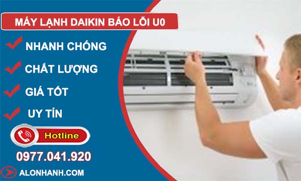 xử lý máy lạnh daikin báo lỗi u0