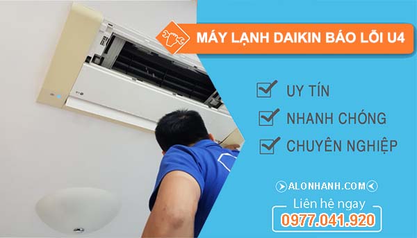 xử lý máy lạnh daikin báo lỗi u4