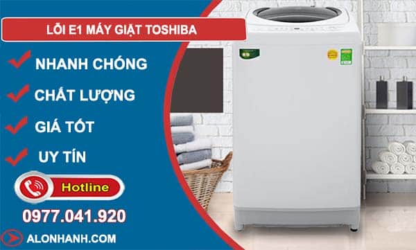 lỗi e1 máy giặt toshiba