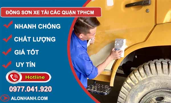 Đồng sơn xe tải tphcm